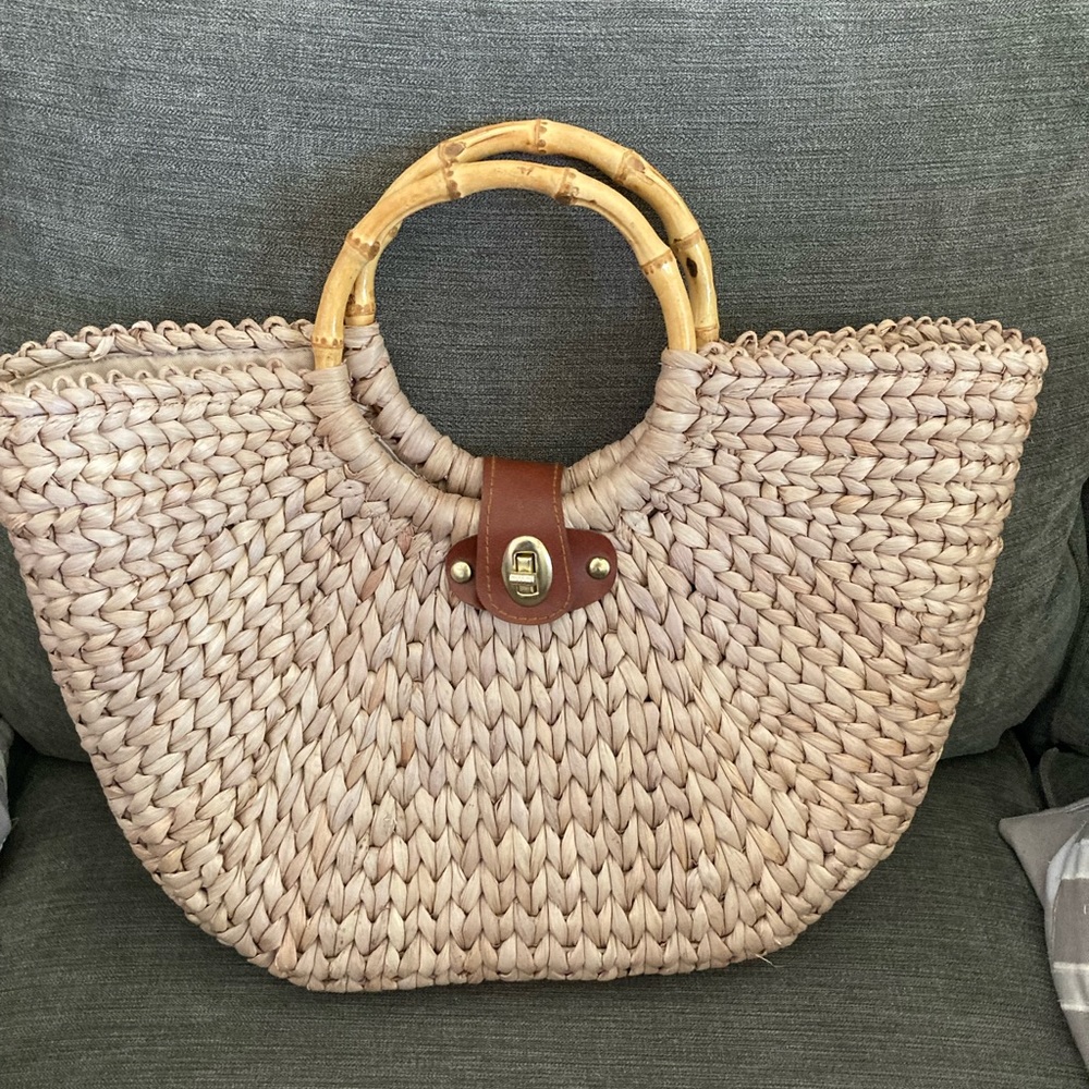 Charter Club Straw Handbag